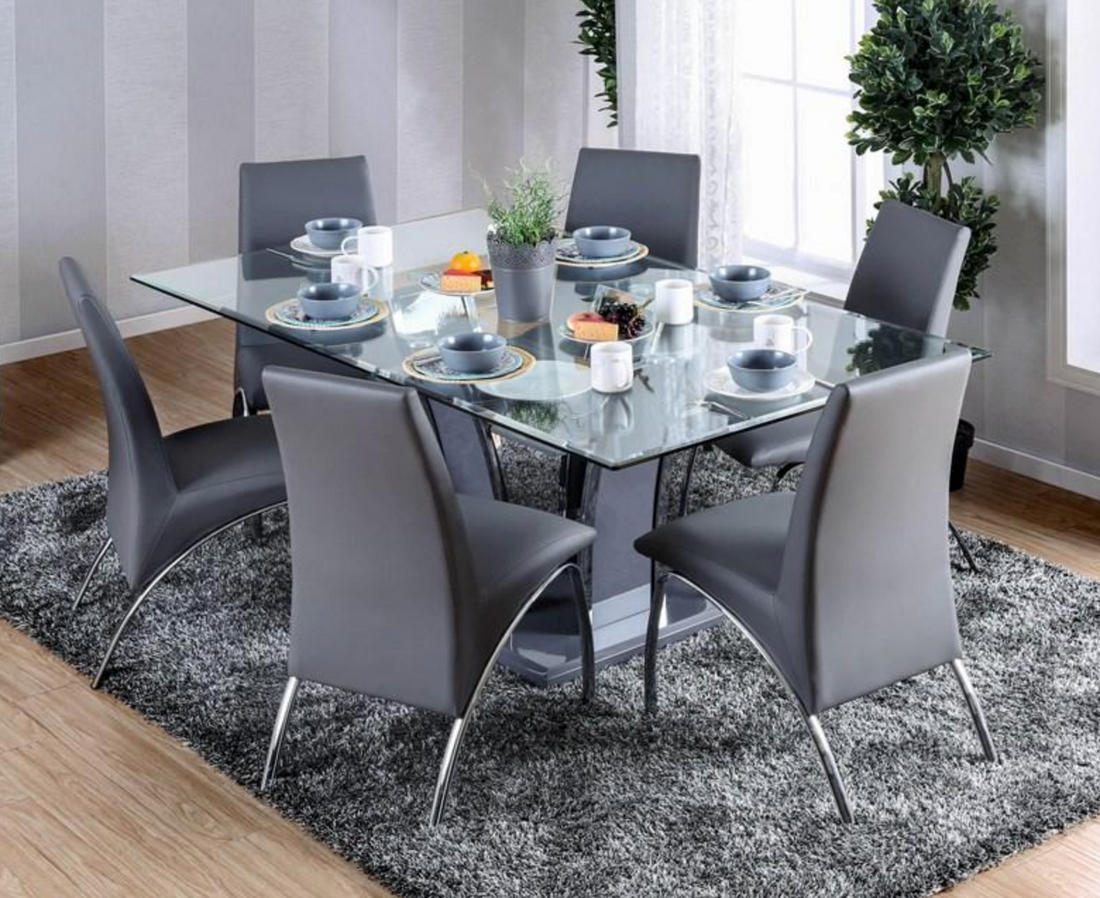 GLENVIEW DINING SET WITH 6 SIDE CHAIRS