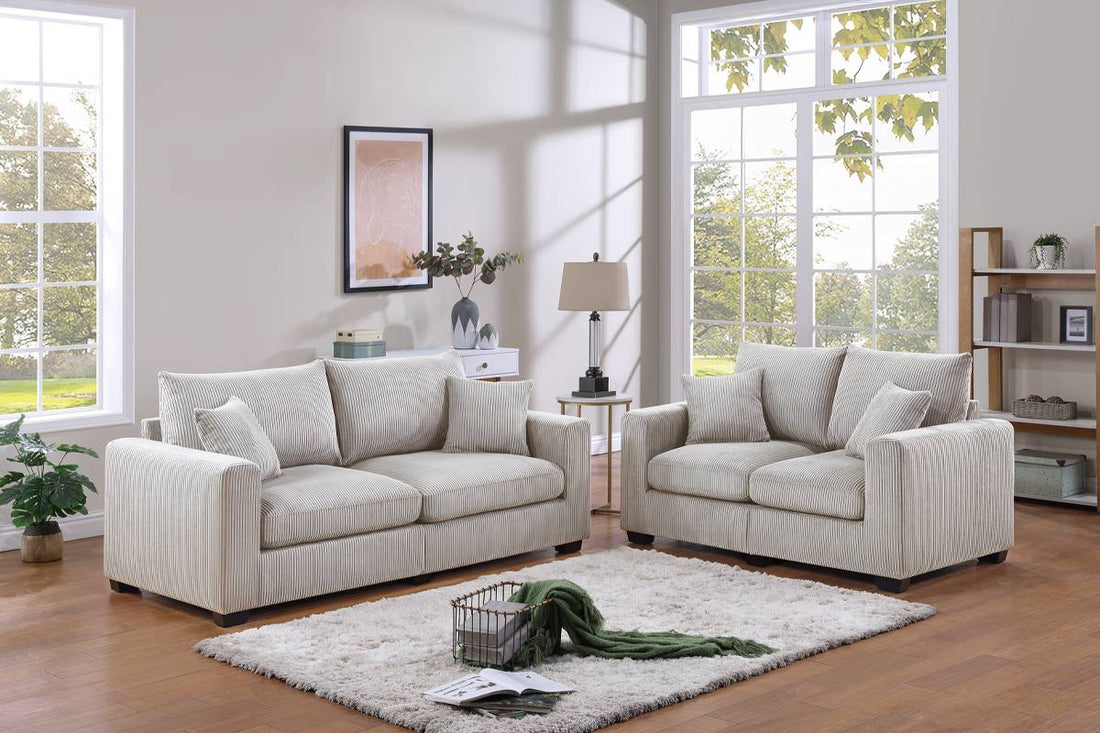 2 PC SOFA AND LOVESEAT SET