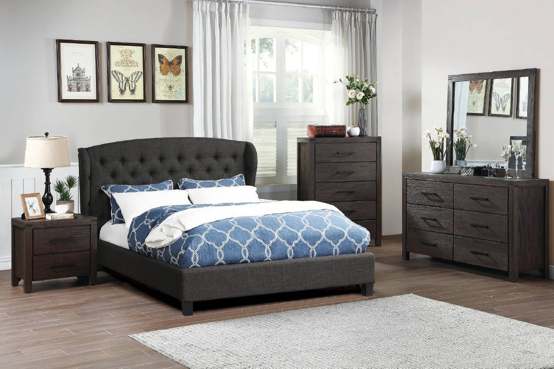 Polyfiber Fabric Upholstery bed Frame