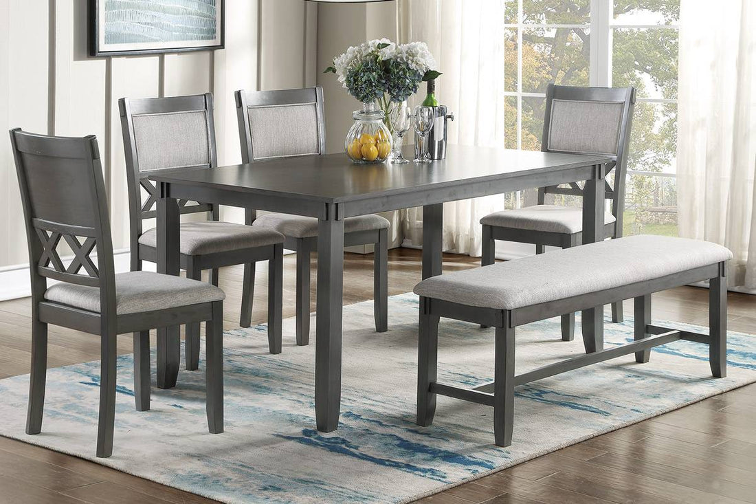 GRAY 6PC DINING SET