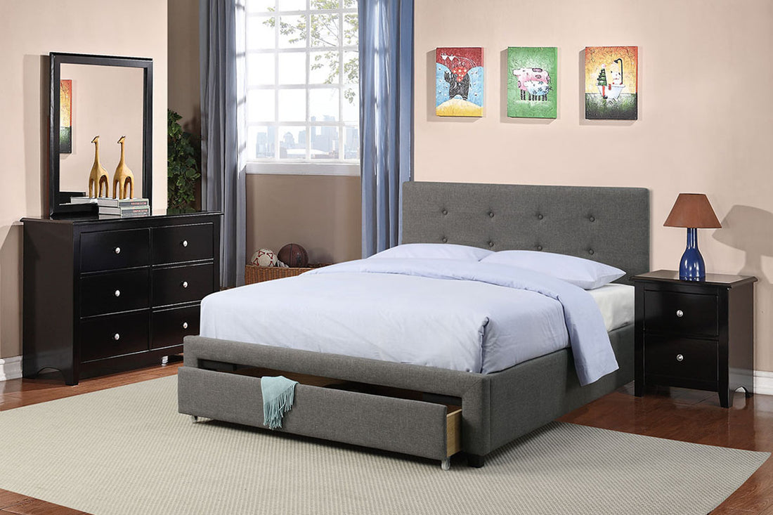 Panel Bed with Storage