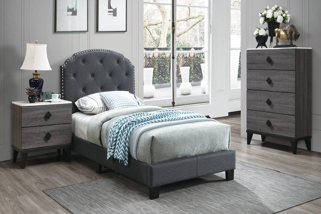 FULLY UPHOLSTERED BED FRAME