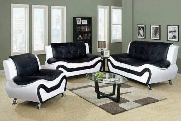 BEVERLY LIVING ROOM SET WHITE