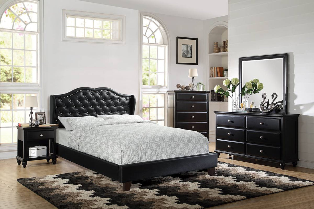 BLACK BED FRAME