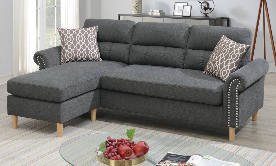 2pc Reversible Sectional by Poundex.