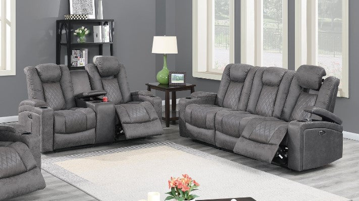 POWER MOTION SOFA AND LOVESEAT SET
