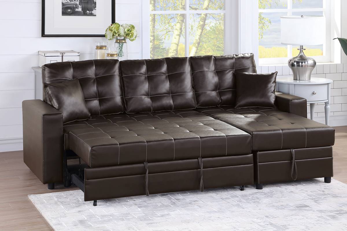 Espresso deals sectional couch