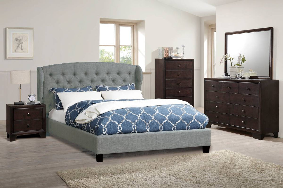 Polyfiber Fabric Upholstery bed Frame